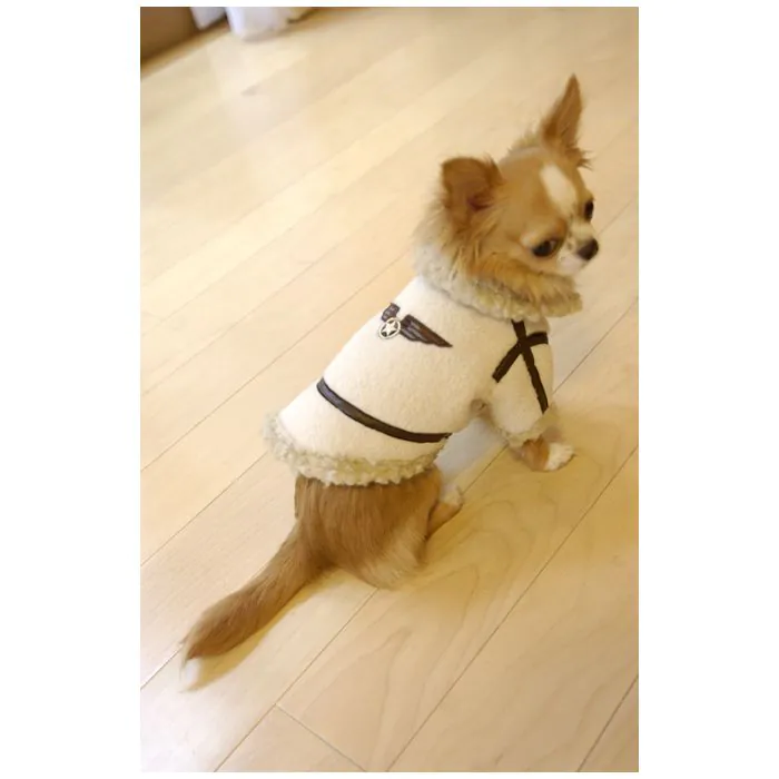 犬服 ハンドメイド 立体ローズ ファー生地 確認｜犬服・アクセサリー
