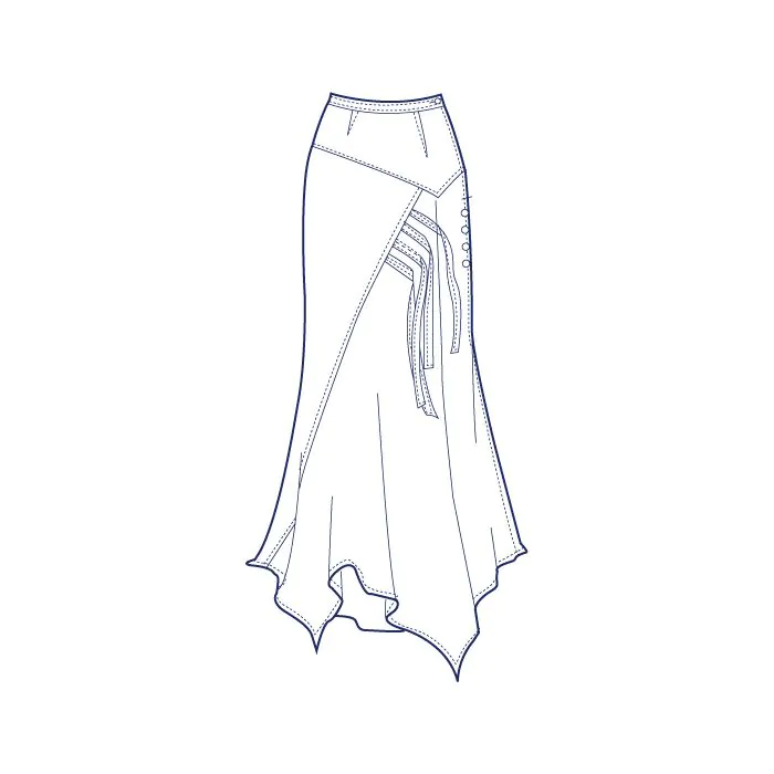 パターン（型紙）とボタンのF・つくりえーたー アシンメトリー総