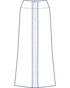 後ベンツ総裏セミタイトスカート型紙（パターン）