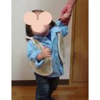 【お買い得セール】フェイクムートンで作る子供用ベスト【サンプル制作で使用したカット済み型紙2サイズセット】と作り方