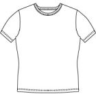 メンズサイズ・半袖UネックTシャツの型紙