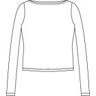 メンズサイズ・長袖ボートネックTシャツの型紙【ダウンロード版】