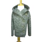 ニット素材で作る子供用フード付きコート型紙と作り方