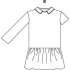 子供用ローウエストギャザー切り替えワンピース型紙と作り方【ダウンロード版】