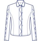 テープ使いブラウス型紙(パターン)【ダウンロード版】