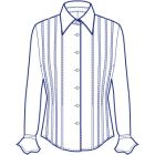 台衿付きテープ使いブラウス型紙(パターン)【ダウンロード版】