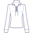 ヨーク付きプルオーバーブラウス型紙(パターン)【ダウンロード版】