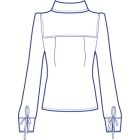 ヨーク付きプルオーバーブラウス型紙(パターン)