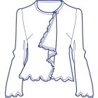 レース使いオーバーブラウス型紙(パターン)【ダウンロード版】