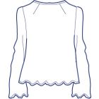 レース使いオーバーブラウス型紙(パターン)