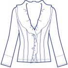 パフ衿ブラウス型紙(パターン)【ダウンロード版】