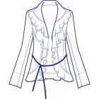 ラッフルシャツジャケット型紙(パターン)【ダウンロード版】