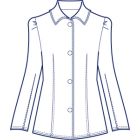 レース使いギャザー袖ブラウス型紙(パターン)【ダウンロード版】