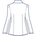 レース使いギャザー袖ブラウス型紙(パターン)