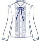 フリルピンタックブラウス型紙(パターン)【ダウンロード版】