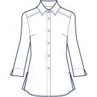 シンプルヨークシャツブラウス型紙(パターン)【ダウンロード版】