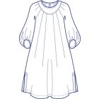 ヨーク付きラグランタックチュニック型紙(パターン)【ダウンロード版】