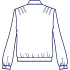 肩タック前立てフリルブラウス型紙(パターン)【ダウンロード版】