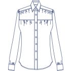 ギャザーシャツブラウス型紙(パターン)
