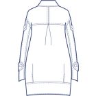 総裏ワイドコクーンコート型紙(パターン)