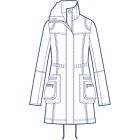 総裏ギャザースタンド衿ドローストリングコート型紙(パターン)【ダウンロード版】
