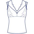 レース使いキャミソール型紙(パターン)【ダウンロード版】