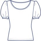 パフスリーブカットソー型紙(パターン)