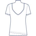 レイヤード風カットソー型紙(パターン)【ダウンロード版】