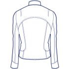 ヨーク付きストレッチジャケット型紙(パターン)