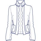 スタンドカラー総裏ジャケット型紙(パターン)【ダウンロード版】