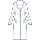 総裏テーラードロングジャケット型紙(パターン)