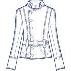 レース使い総裏ジャケット型紙(パターン)【ダウンロード版】