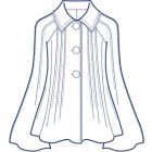 総裏ラグランピンタックジャケット型紙(パターン)【ダウンロード版】