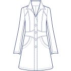 リネンで作るスタンドカラーロングジャケット型紙(パターン)【ダウンロード版】