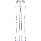 ストレッチブーツカットパンツ型紙(パターン)