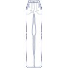 ストレッチストレートパンツ型紙(パターン)【ダウンロード版】