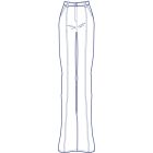 クリーズライン切替総裏ストレッチパンツ型紙(パターン)【ダウンロード版】