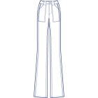 脇マチ付きストレッチパンツ型紙(パターン)