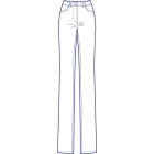 ストレッチストレートパンツ型紙(パターン)