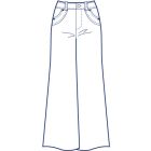 総裏ストレッチキュロット型紙(パターン)