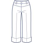 総裏ハーフパンツ型紙(パターン)