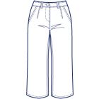 後ヨークハーフパンツ型紙(パターン)