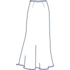 総裏バイヤスセミフレアースカート型紙(パターン)
