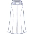 共布ベルト付き総裏フレアースカート型紙(パターン)【ダウンロード版】