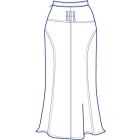 共布ベルト付き総裏フレアースカート型紙(パターン)