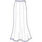 8枚接ぎ総裏フリンジマーメイドスカート型紙(パターン)【ダウンロード版】