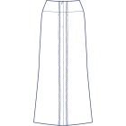 後ベンツ総裏セミタイトスカート型紙(パターン)