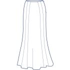 10枚接ぎ総裏フレアースカート型紙(パターン)