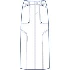 ヨーク&ベンツ明き総裏タイトスカート型紙(パターン)