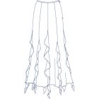 8枚接ぎ総裏切替フリルスカート型紙(パターン)